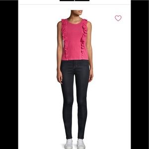 Sundry doubled ruffled top sz 3/L